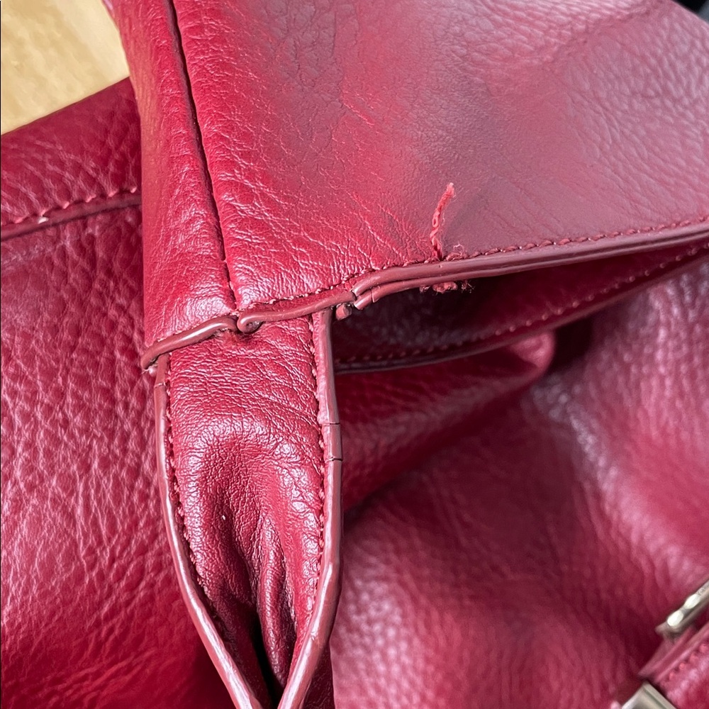 INC International Concepts Cherry Red Hobo Bag - Picture 9 of 12